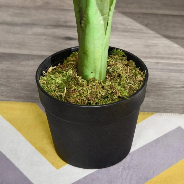 Planta artificiala, monstera cu ghiveci, verde, 85 cm