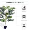 Planta artificiala, palmier cu ghiveci, verde, 150 cm