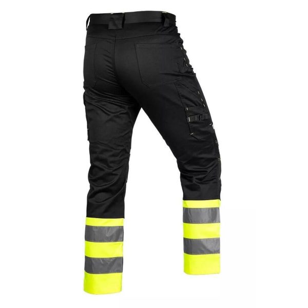 Pantaloni de lucru, reflectorizanti, negru si galben, model Hi-Vis, marimea S/48, NEO
