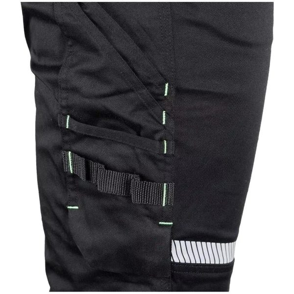 Pantaloni de lucru, bumbac, poliester, intariri genunchi, model Mix&Match, negru, marimea S/48