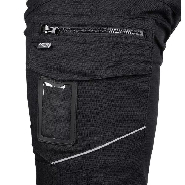 Pantaloni de lucru, bumbac si poliester, model Mix&Match, negru, marimea L/52, NEO