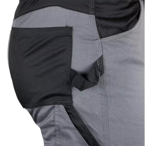 Pantaloni de lucru, bumbac, poliester, intariri genunchi, model Mix&Match, gri, marimea XXL/56, NEO