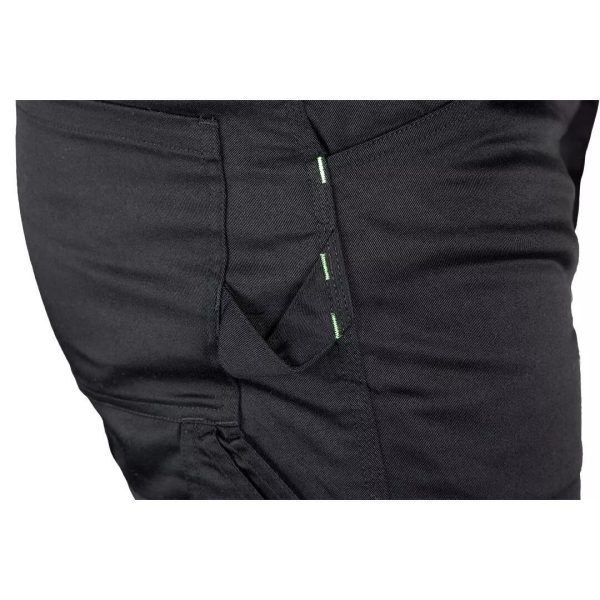 Pantaloni de lucru, bumbac, poliester, intariri genunchi, model Mix&Match, negru, marimea XXL/56