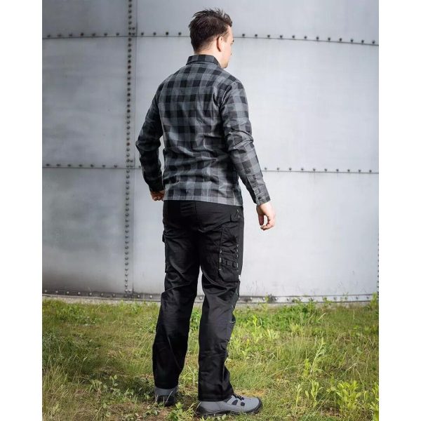 Pantaloni de lucru, bumbac, poliester, intariri genunchi, model Mix&Match, negru, marimea XXL/56