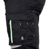 Pantaloni de lucru, bumbac, poliester, intariri genunchi, model Mix&Match, negru, marimea XXL/56