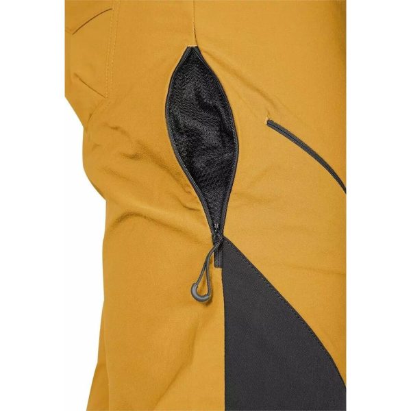 Pantaloni de lucru, elastici, nylon, model Outdoor, galben mustar, marimea M/50, NEO