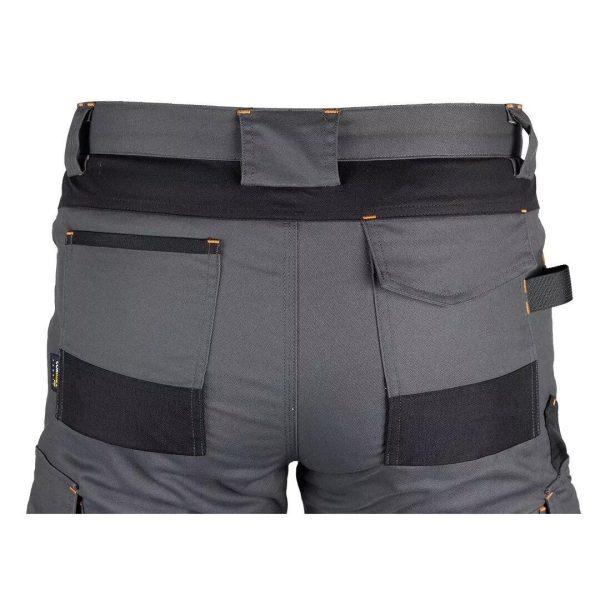 Pantaloni de lucru, poliester, bumbac, intariri genunchi, model Mix&Match, gri, marimea L/52, NEO