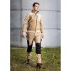 Pantaloni de lucru, poliester si bumbac, cu intariri pentru genunchi, model Mix&Match, bej, marimea XXL/56, NEO