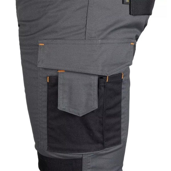 Pantaloni de lucru, poliester, bumbac, intariri genunchi, model Mix&Match, gri, marimea XXL/56, NEO