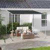 Pavilion pentru gradina/terasa, cu roti, cadru metalic, pliabil, negru, 3.02×3.02×2.5 m