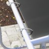 Pavilion pentru gradina/terasa, cu roti, cadru metalic, pliabil, negru, 3.02×3.02×2.5 m