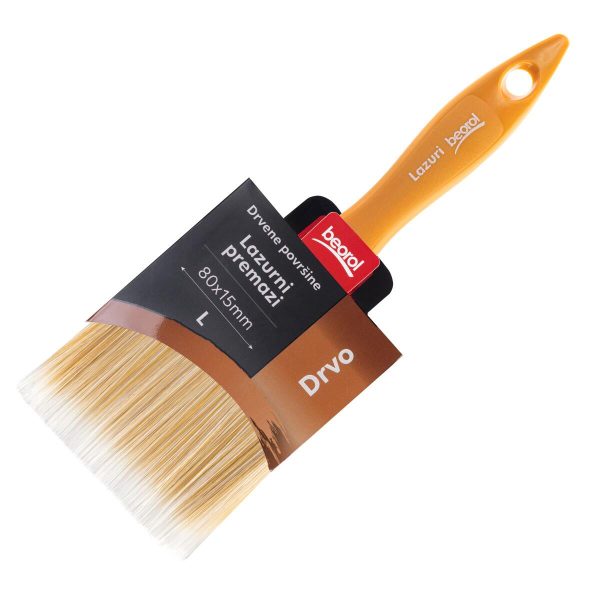 Pensula pentru lacuit si baituit, 80 mm, Beorol Wood Glazing