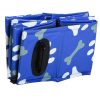 Piscina pentru caini, PVC si panouri din pal, pliabila, albastru, 80×20 cm