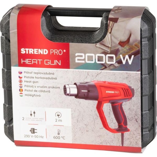 Pistol cu aer cald, 2000 W, cu accesorii, Strend Pro