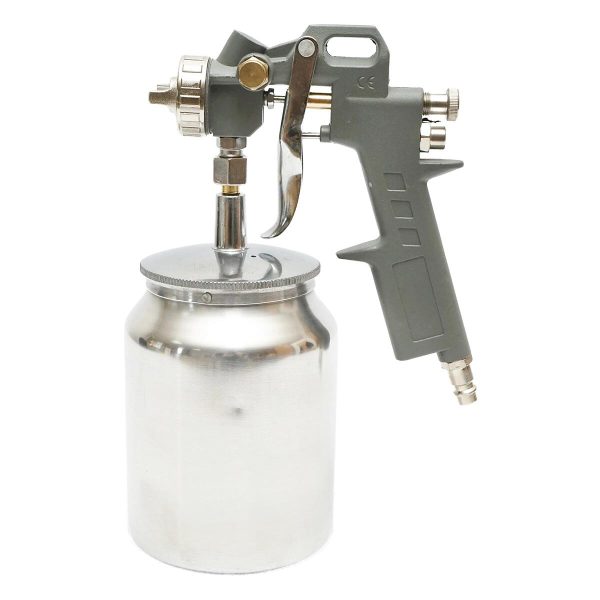 Pistol de vopsit cu aer comprimat, vas inferior, inox, 3 bar, 1 L, 1.5 mm, Breckner Germany