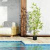Planta artificiala, bambus cu ghiveci, verde, 15×120 cm