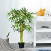 Planta artificiala, bambus cu ghiveci, verde, 16×120 cm