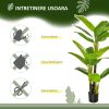 Planta artificiala, bananier cu ghiveci, verde, 150 cm