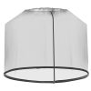 Plasa tantari, muste si alte insecte, pentru umbrela de gradina, material Oxford, negru, 300x230 cm