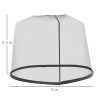 Plasa tantari, muste si alte insecte, pentru umbrela de gradina, material Oxford, negru, 300×230 cm