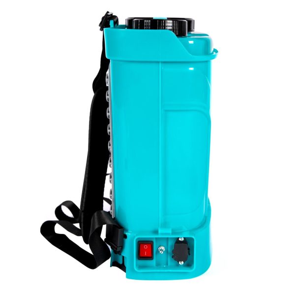 Pulverizator gradina, pompa de stropit, vermorel, Detoolz, electric, pentru spate, cu acumulator 8 Ah, accesorii, 12 L