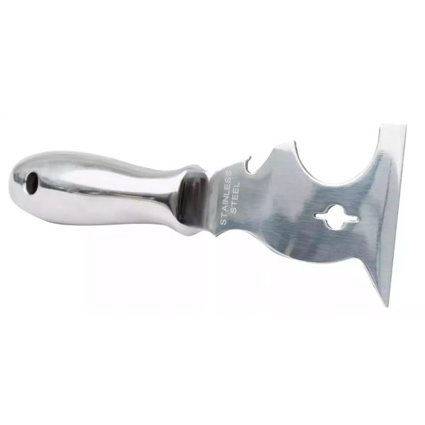 Razuitor inox, maner metalic, multifunctional, 8 cm, Olejnik
