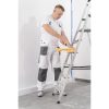 Pantaloni de lucru cu pieptar, salopeta, alb, model White Line, marimea M/50, Dedra