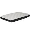 Saltea camping, 2 persoane, gonflabila, cu pompa electrica incorporata, 220-240 V, PVC, gri si negru, 203x152x30 cm
