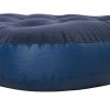 Saltea camping, gonflabila, cu pompa manuala inclusa, PVC, bluemarin, 191x73x22 cm