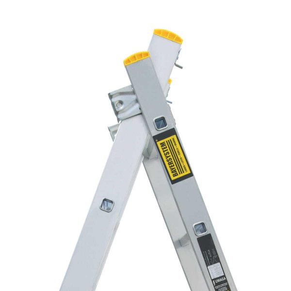 Scara aluminiu, Metalkas, 2 tronsoane, 9 trepte, max 150 kg, 2.4-3.7 m