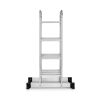 Scara aluminiu, multifunctionala, rabatabila, 4 tronsoane, 4 trepte, max 125 kg, 1.18-4.46 m