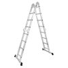 Scara aluminiu, multifunctionala, rabatabila, 4 tronsoane, 4 trepte, max 125 kg, 1.18-4.46 m