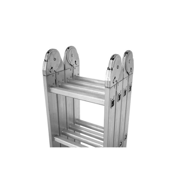 Scara aluminiu, multifunctionala, rabatabila, 4 tronsoane, 4 trepte, max 125 kg, 1.18-4.46 m
