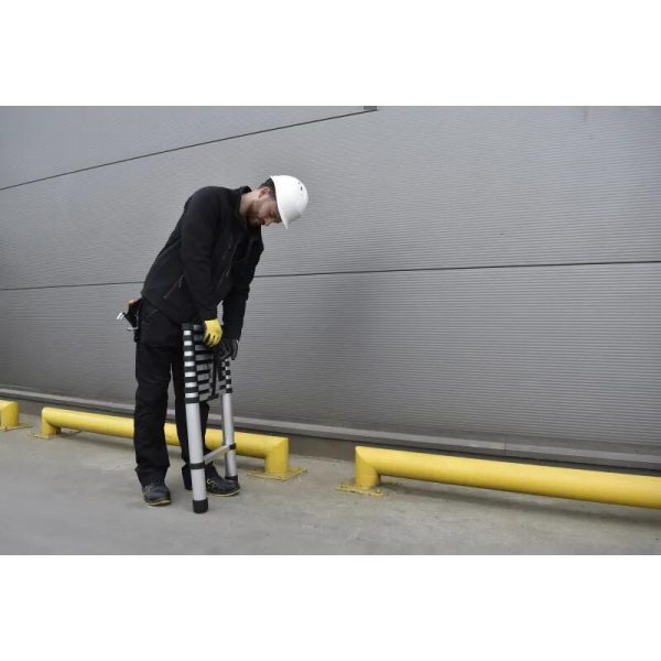 Scara aluminiu telescopica, Drabest, 9 trepte, max 125 kg, 0.88-2.6 m