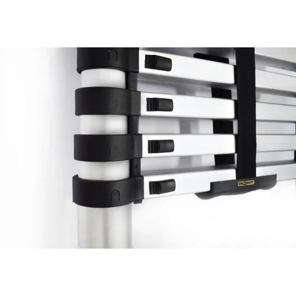 Scara aluminiu telescopica, Drabest, 9 trepte, max 125 kg, 0.88-2.6 m
