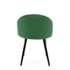 Scaun bucatarie/living, Akord, Brandy, catifea verde, picioare metal negru, 50x54x77 cm