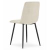 Scaun bucatarie/living, Artool, Kara, catifea bej, picioare metal negru, 45×50.5×87 cm