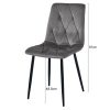 Scaun bucatarie/living, Artool, Libra, textil bej, picioare metal natur, 44.5x54.5x87 cm