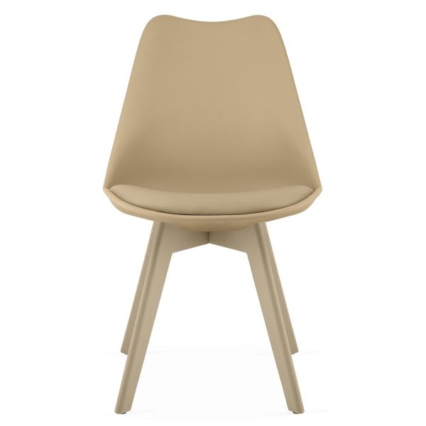Scaun bucatarie/living, Artool, Mark, PP bej, picioare bej, 49x43x82 cm