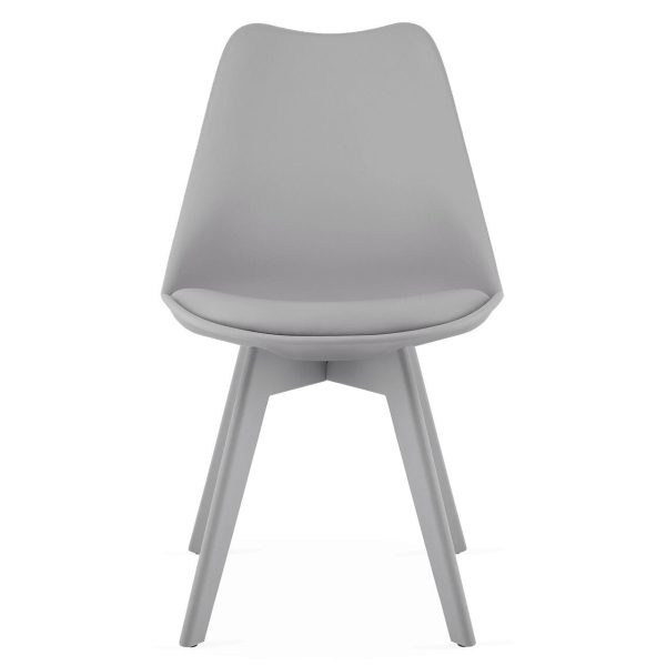 Scaun bucatarie/living, Artool, Mark, PP gri, picioare gri, 49x43x82 cm