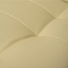 Scaun de birou, Malatec, cu suport pentru picioare, rotativ, piele ecologica, crem, 65x102/110 cm