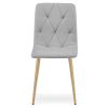 Set 4 scaune bucatarie/living, Artool, Libra, textil gri deschis, picioare metal natur, 44.5×54.5×87 cm