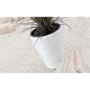 Set 2 ghivece de flori, Sand, rotunde, 38.8×43.6 cm, alb, Prosperplast