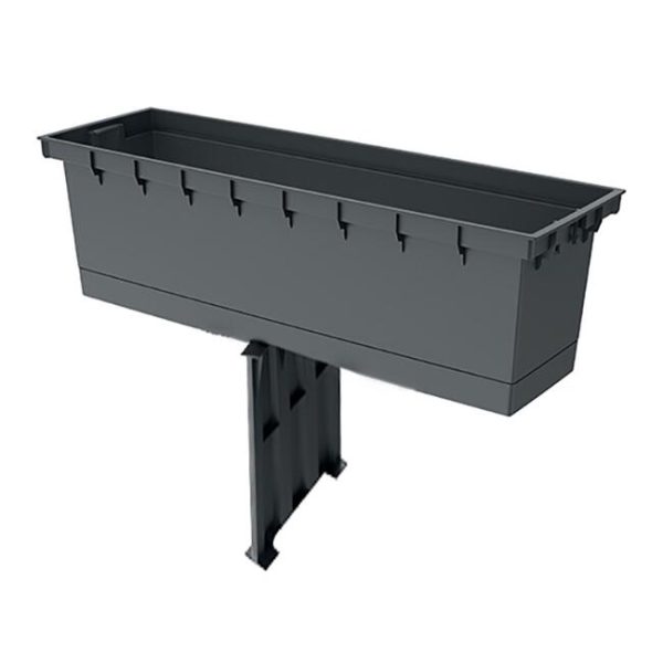 Set 2 jardiniere decorative, antracit, 58x18x49.8 cm, Urbi Case