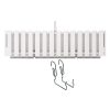 Set 2 jardiniere decorative cu suport metalic, sistem irigare,​​​​​​​ alb, 58x18x16.2 cm, Boardee Fencycase W