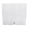 Set 2 jardiniere decorative, imitatie ratan, alb, 58x18x49.8 cm, Rato Case