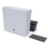 Set 2 jardiniere decorative, imitatie ratan, alb, 58x18x49.8 cm, Rato Case