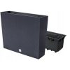 Set 2 jardiniere decorative, imitatie ratan, antracit, 58x18x49.8 cm, Rato Case