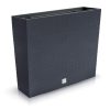 Set 2 jardiniere decorative, imitatie ratan, antracit, 58x18x49.8 cm, Rato Case