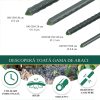Set 25 araci de gradina, suport pentru rosii, castraveti si fasole, metal acoperit cu PVC, rezistenti la rugina, verde, 210×1.1 cm, Artool